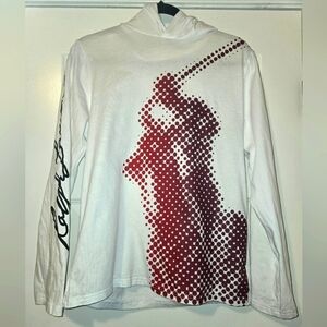 POLO White Shirt with Pullover Hood, Ralph Lauren on sleeve, XL (18-20) Boys